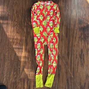Posh Peanut Dr Seuss The Grinch bamboo fold over PJs